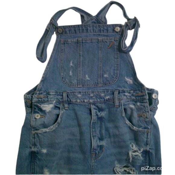 American Eagle 90s Boyfriend Overalls Coveralls Size M - Picture 6 of 8